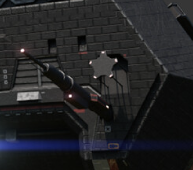 Front antenna with fibre optic holes 3D model thumbnail