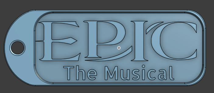 Epic The Musical Keychain