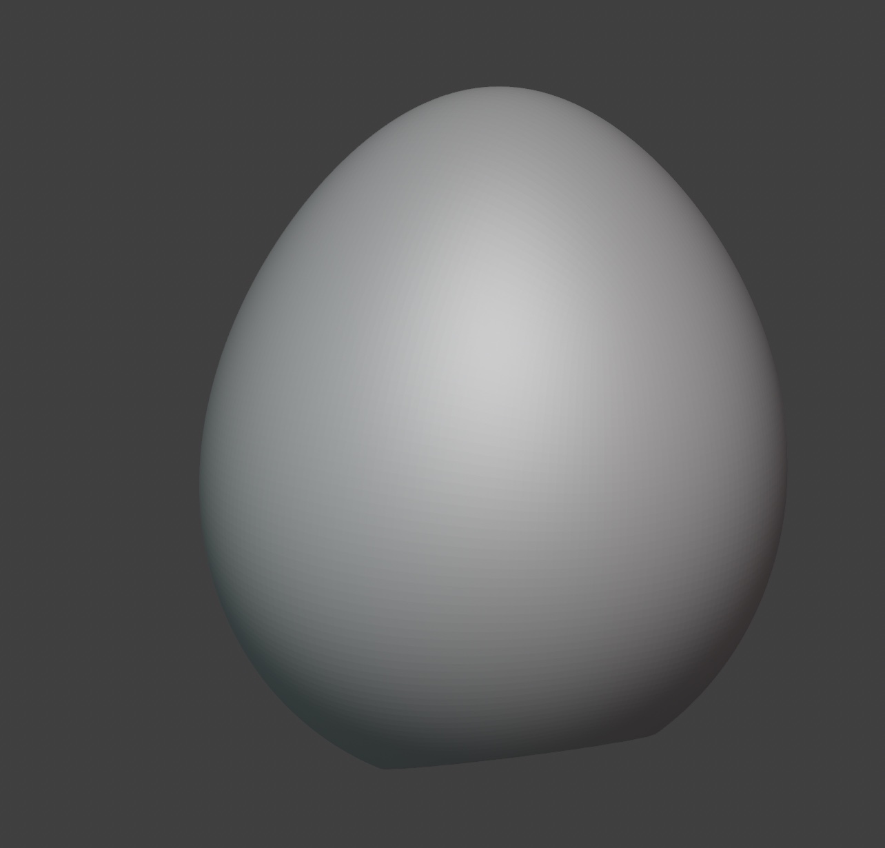 Easter egg, flat bottom