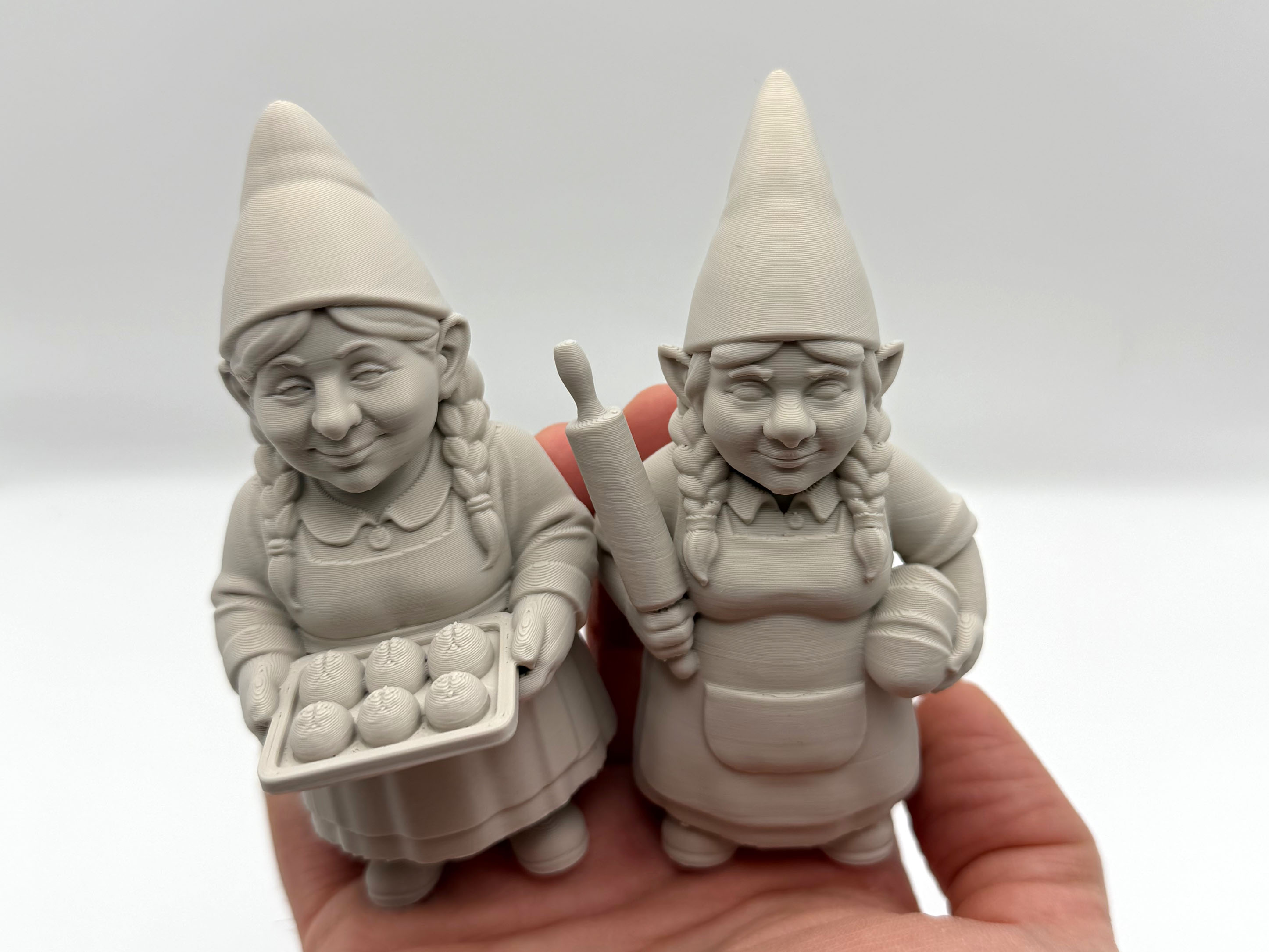Female Baker Gnome Duo
