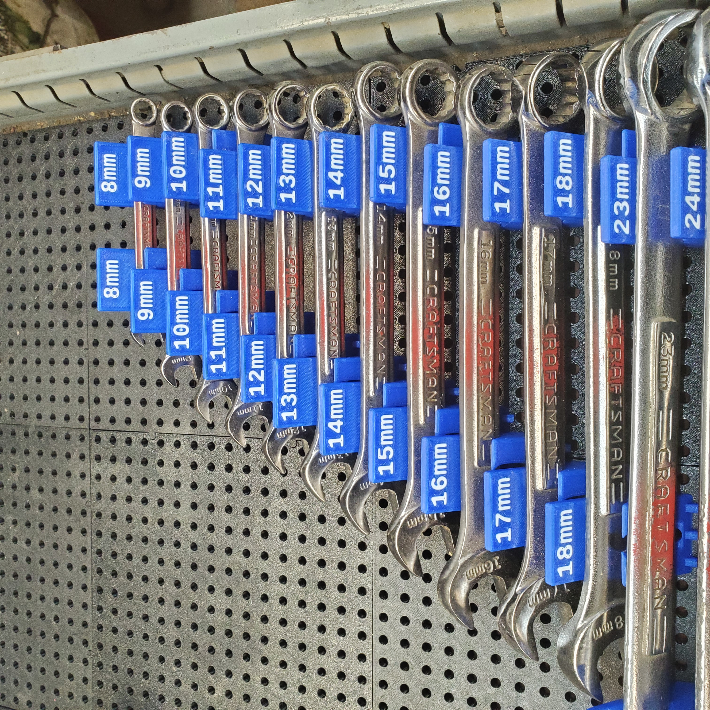 Toolgrid Wrench Holders with Labels