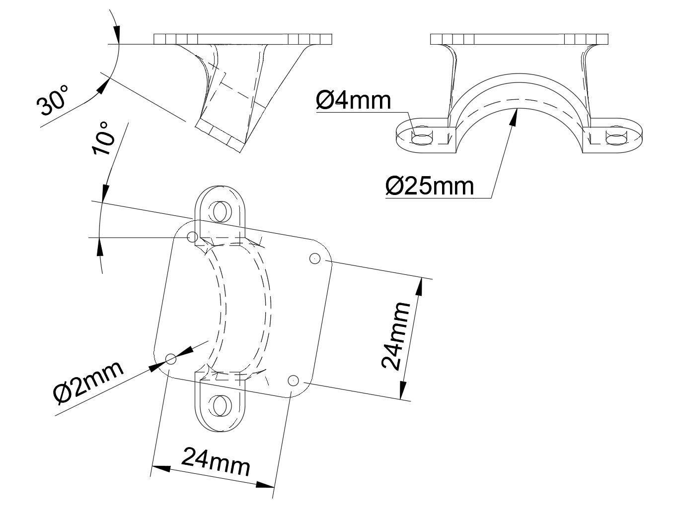 Tilted mount for Sigma bicycle computers