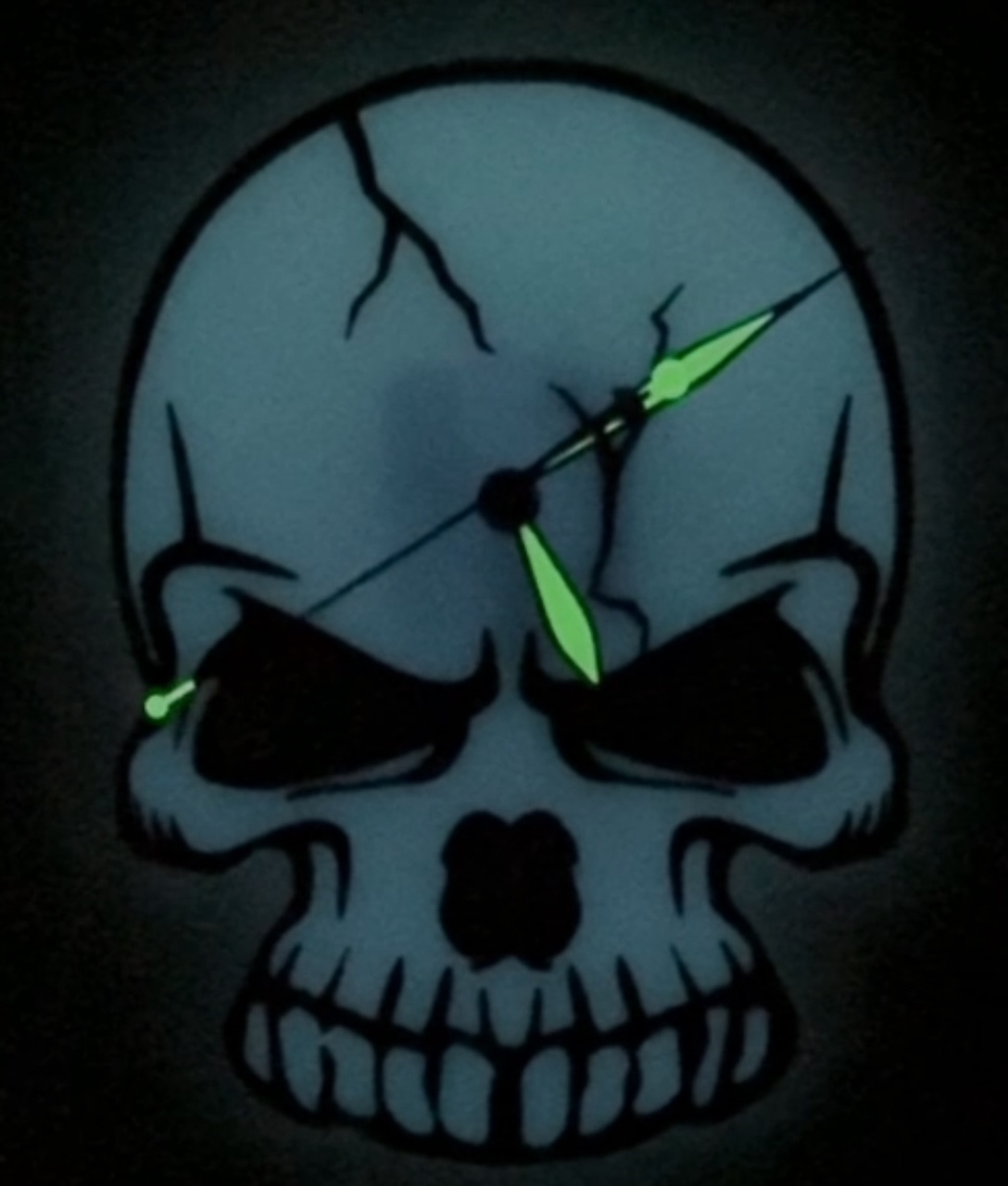 Miniatura 3 do modelo 3D Skully wall clock