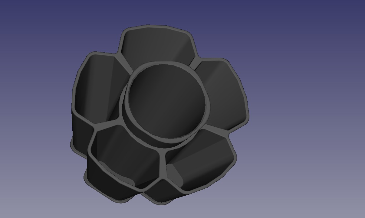 Miniatura 4 do modelo 3D Flower Desk Container