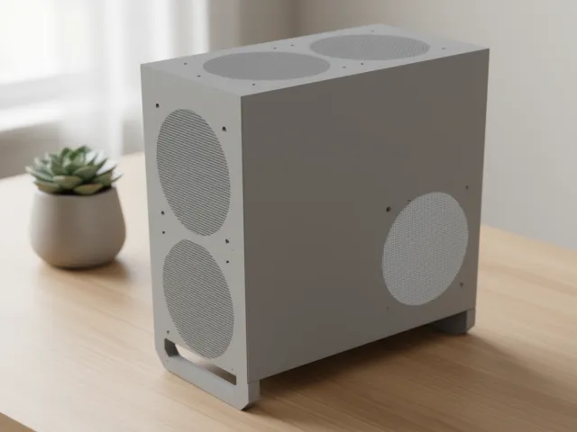 THE SMALLEST 3D PRINTED MICRO ATX WITH FULL PSU AND GPU CASE!