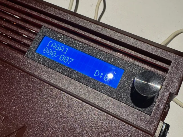 Amiga 1200 Gotek Cover to add Rotary Encoder to A1200.NET case