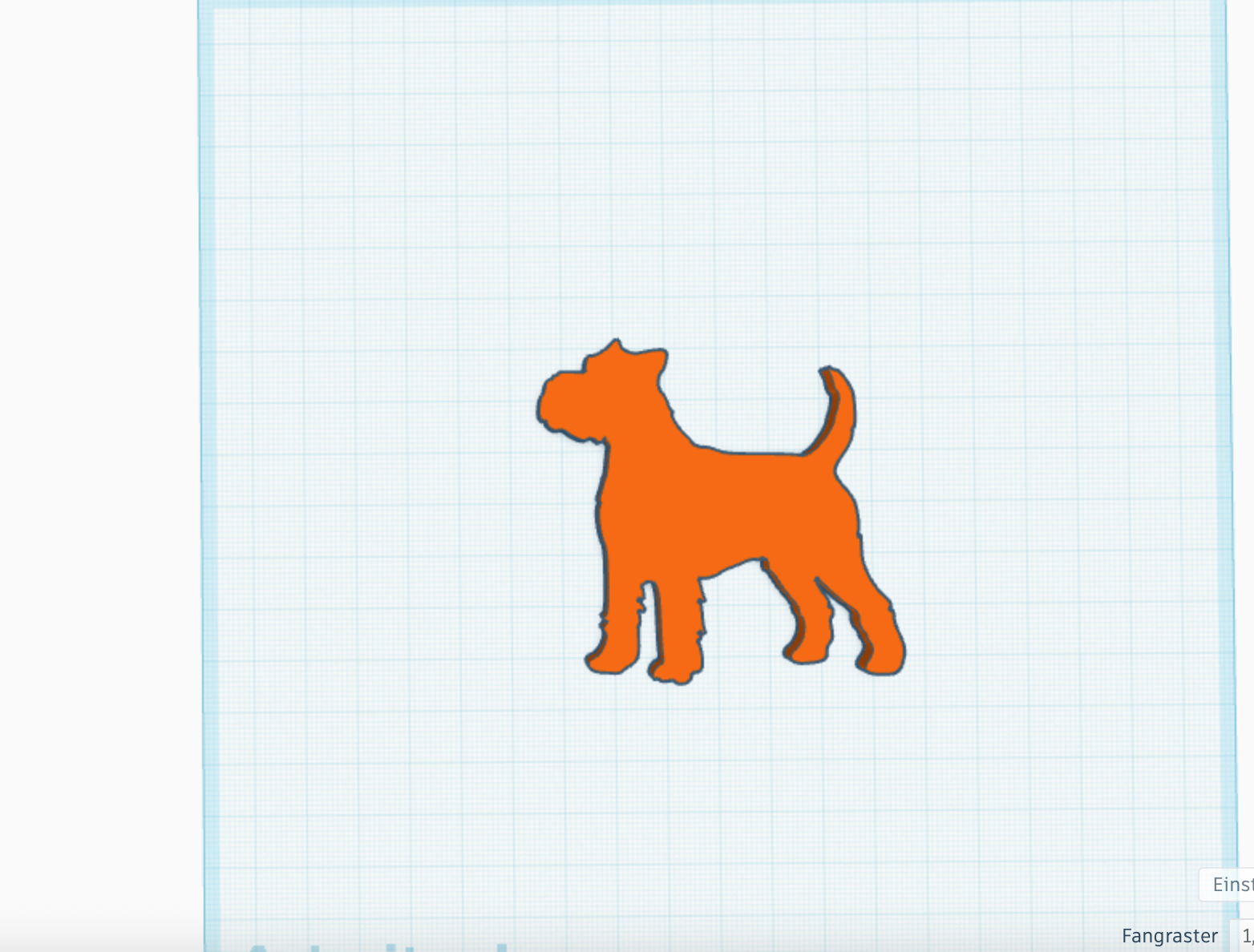 Dog (Schnauzer) 2D Plate