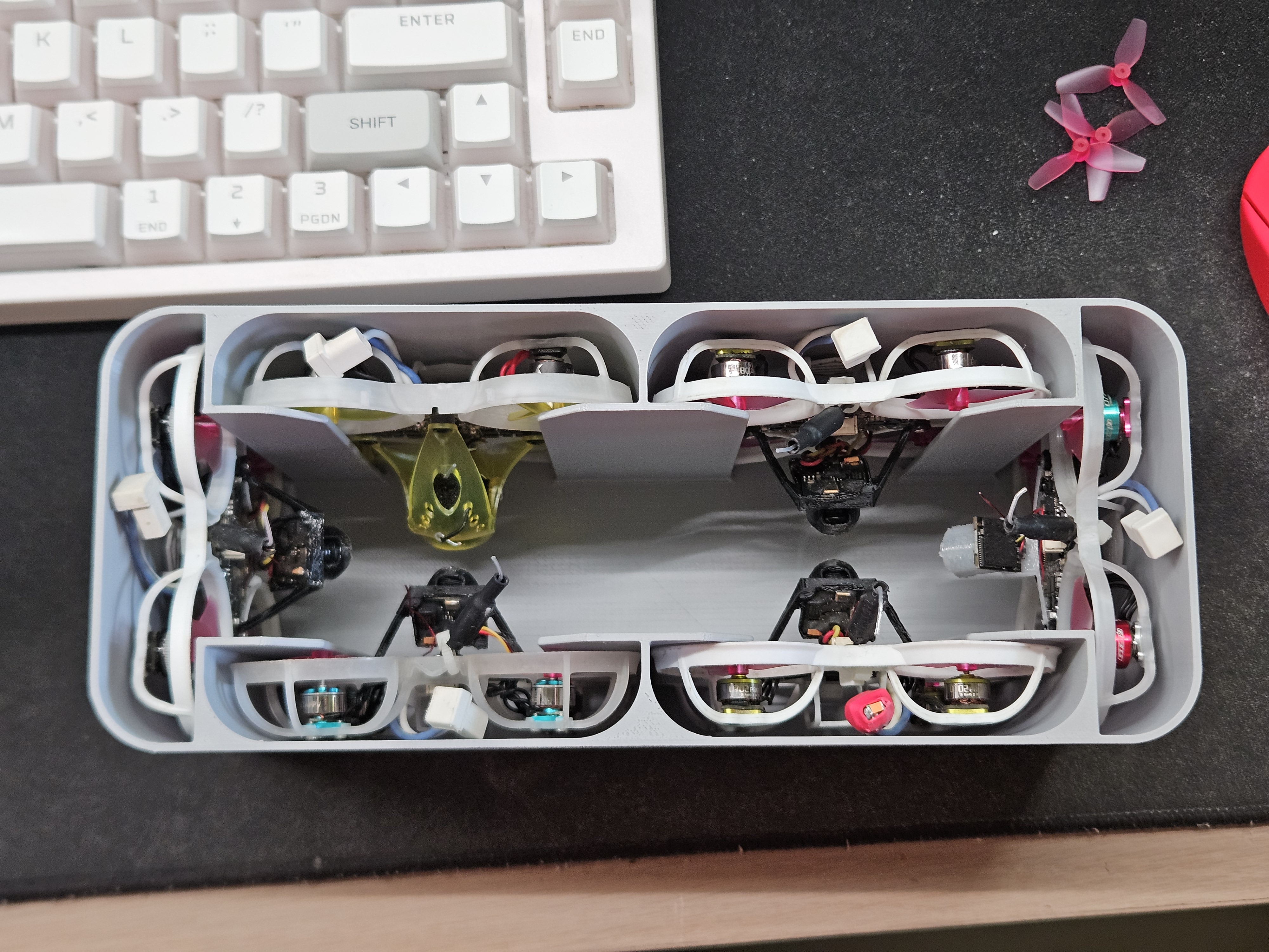 65mm 6-slot Tiny Whoop Storage Box for Racers
