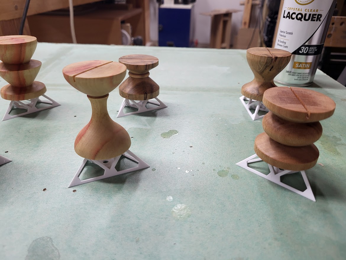 Stackable Three Point Paint Pyramids