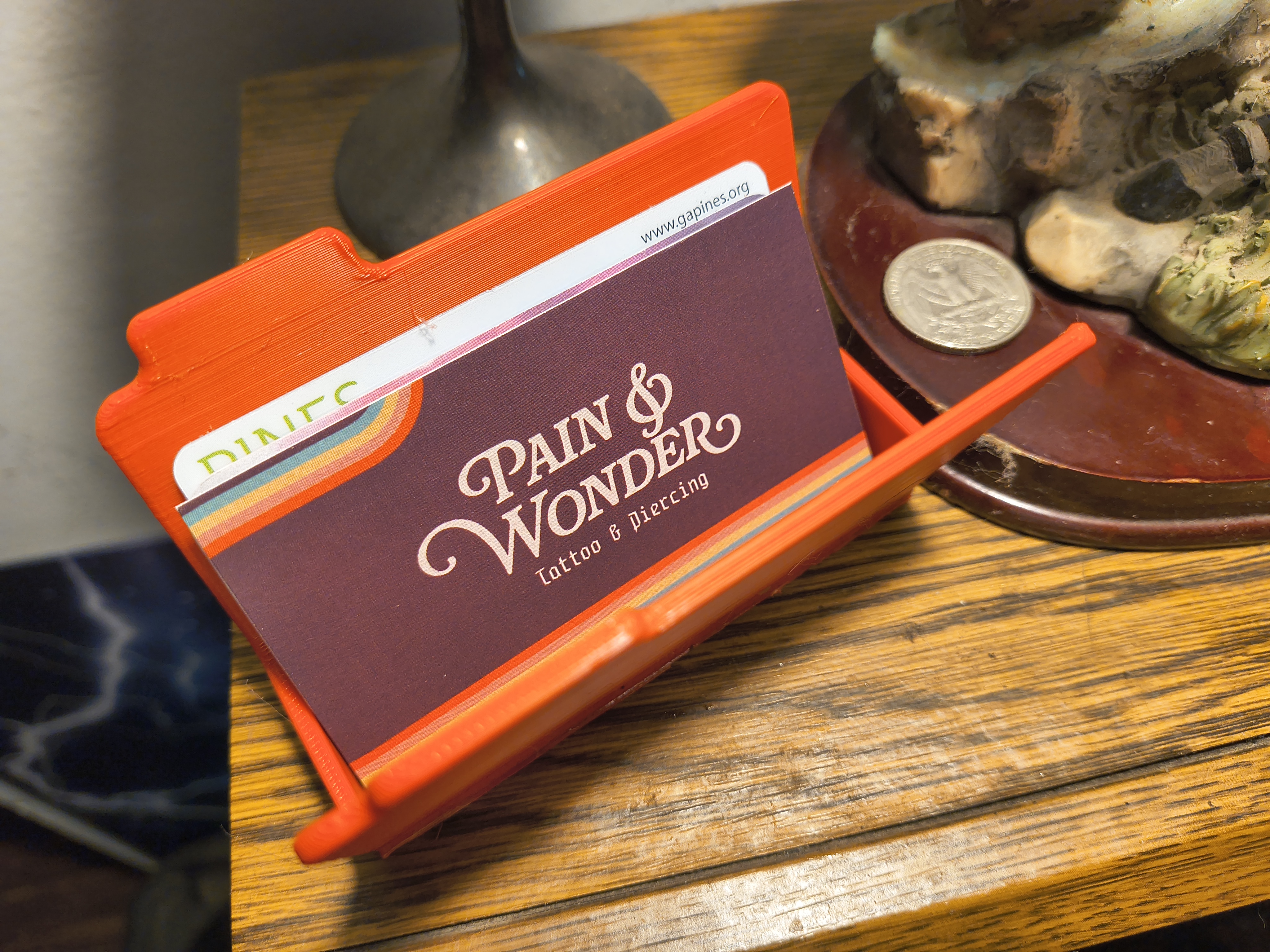 Snug Fit (91%) Business Card Folder Holder