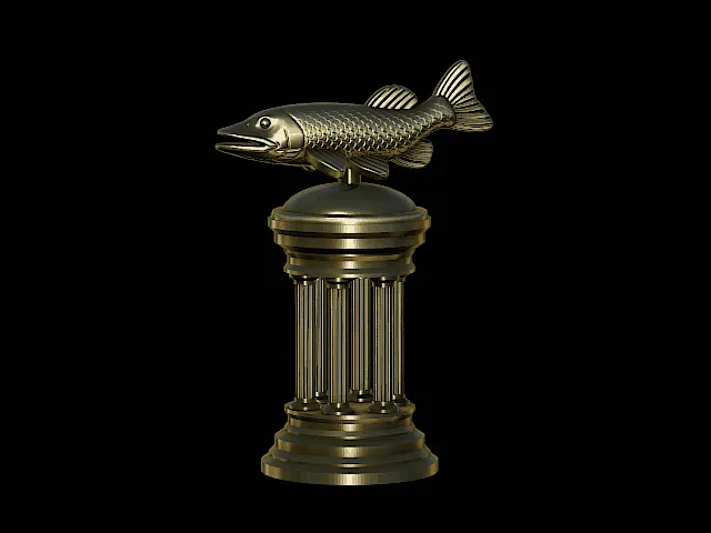 Cartoon Northern Pike Trophy – Design 1
