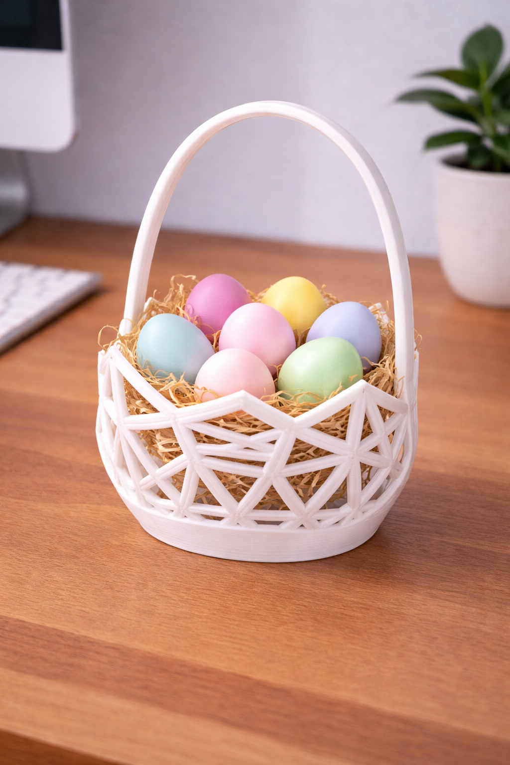 Round Easter Basket