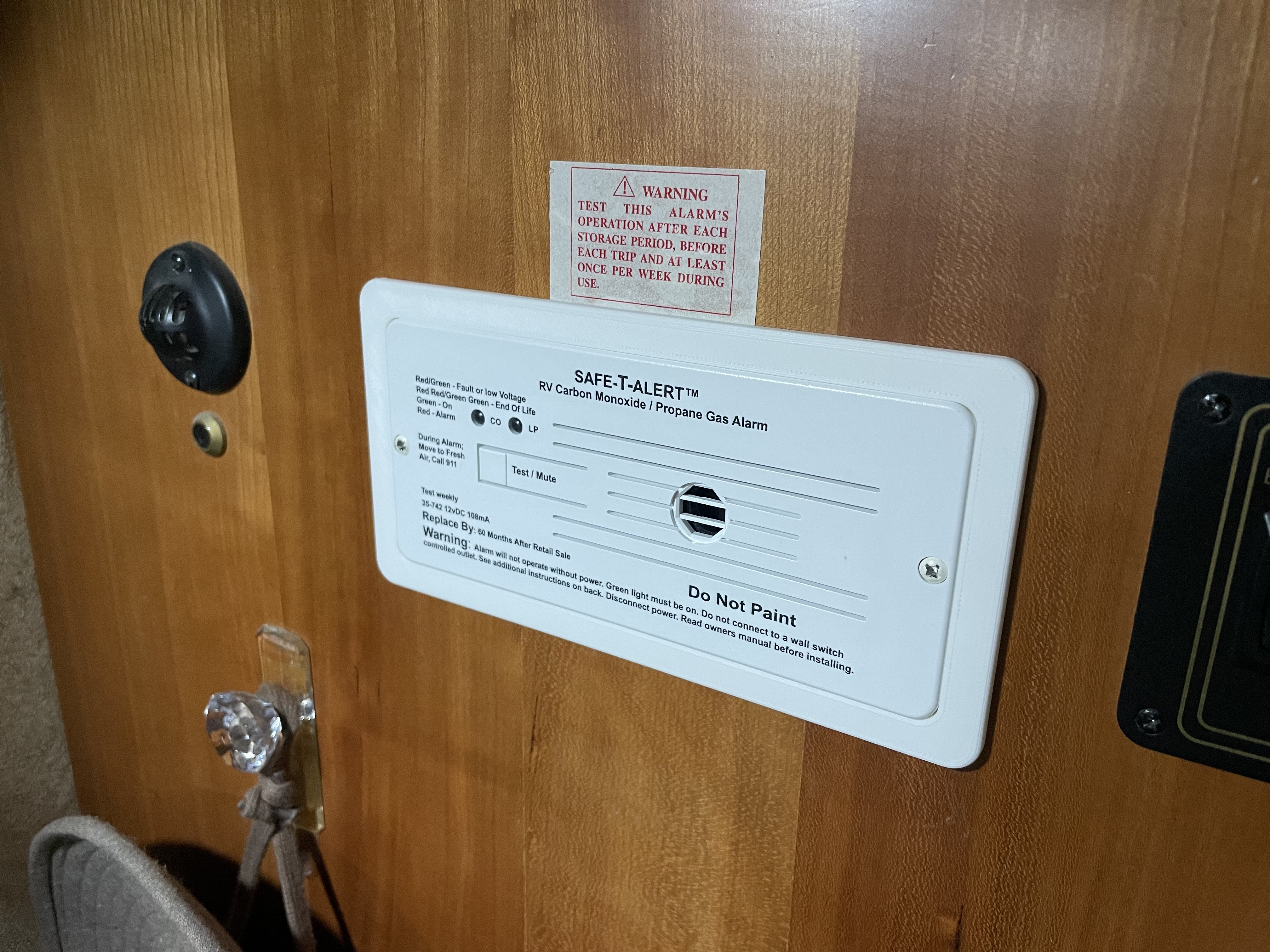 Adapter Plate for Safe-T-Alert 35-742 RV CO & LP Alarm