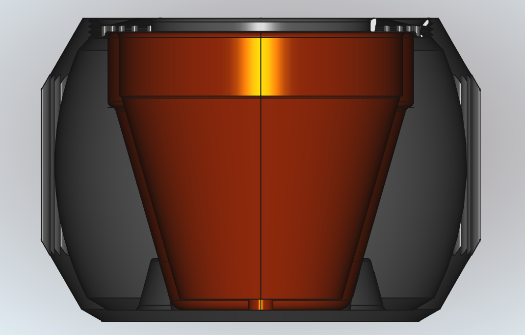 Miniatura 2 do modelo 3D Diffusion-Based Self-Watering Planter