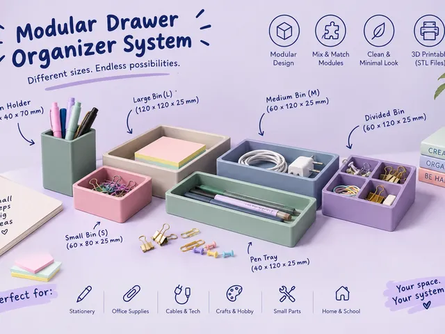 Modular Drawer Organizer System – Customizable Storage Bins