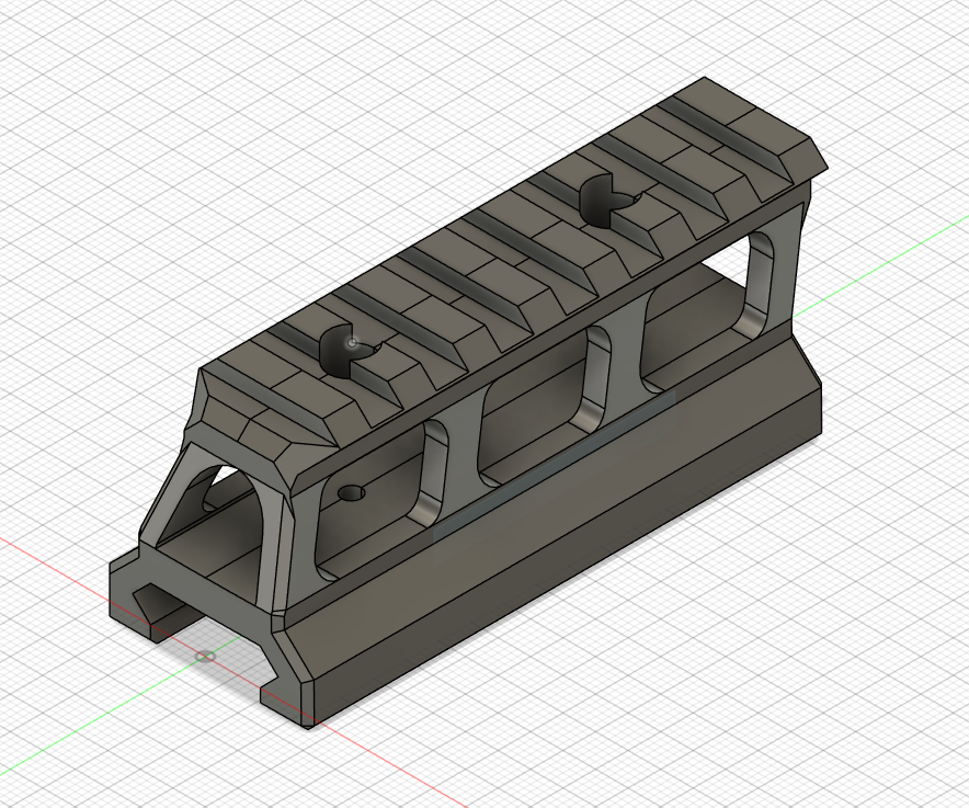 Picatinny Rail 25mm x 80mm