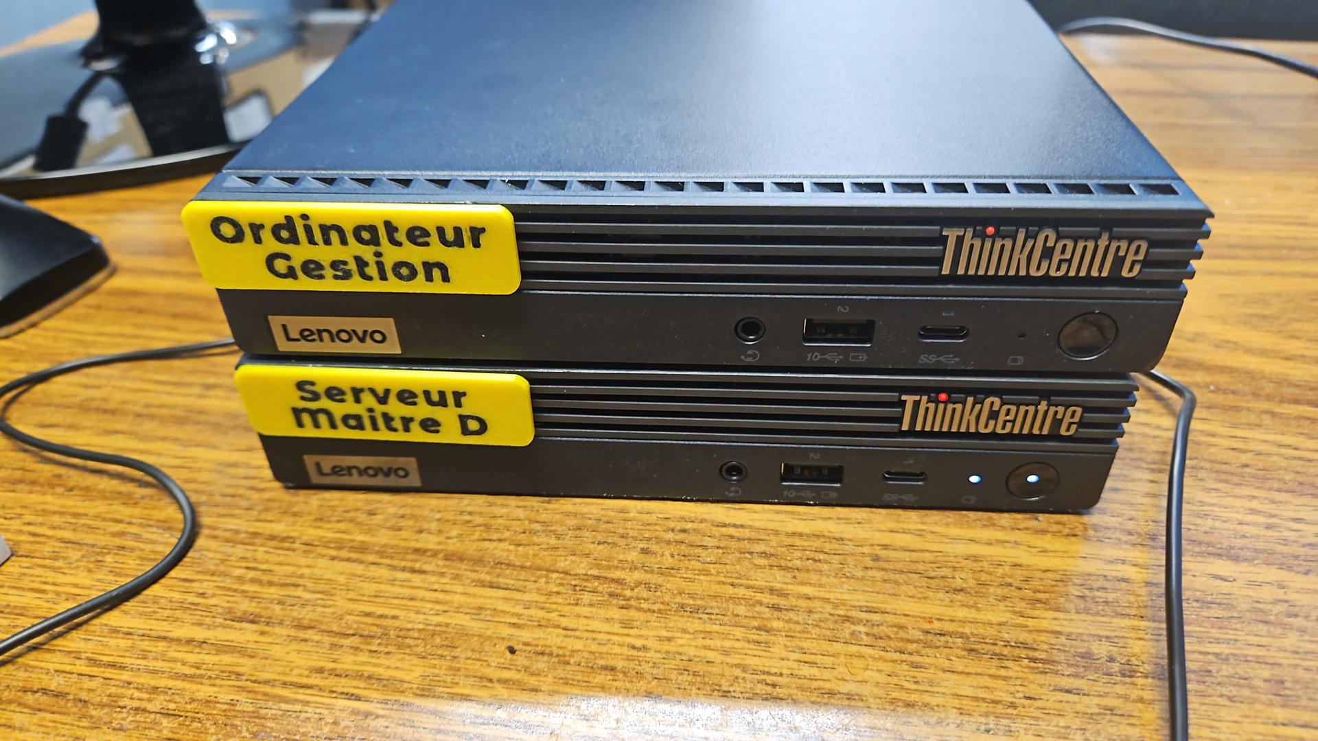 Tool-Free 3D-Printed Labels for Lenovo M70q M90q PCs