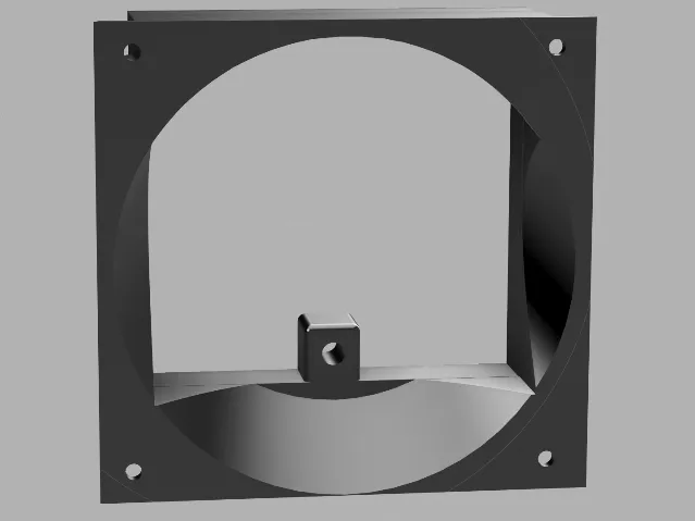 Dual RTX 6000 Exhaust 120mm Fan Duct Shroud