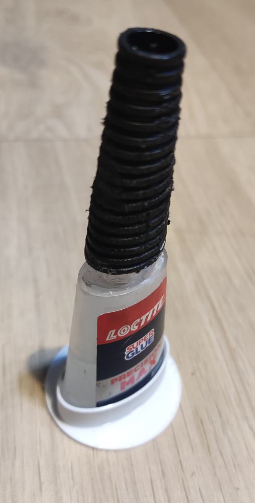 Superglue stabiliser base (anti knock-over) for Loctite precision max