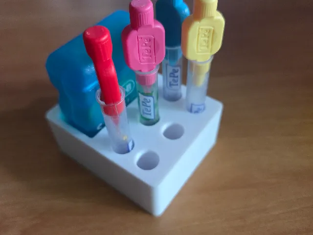 dental hygiene tools stand