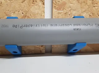 DN50 pipe wall horizontal support