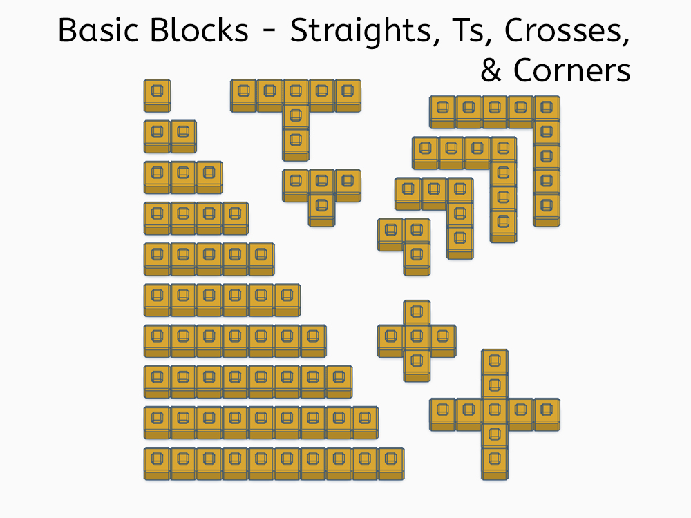 Temple Fortress Building Blocks -- Basic Blocks -- 19 Variations — miniatura 8