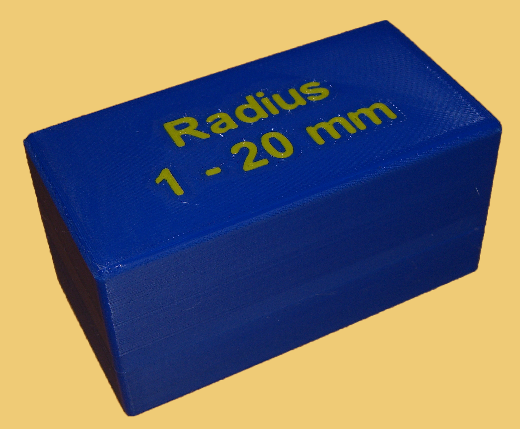 Radius gauges 1 - 20 mm with box // Radiuslehren 1 - 20 mm mit Schachtel