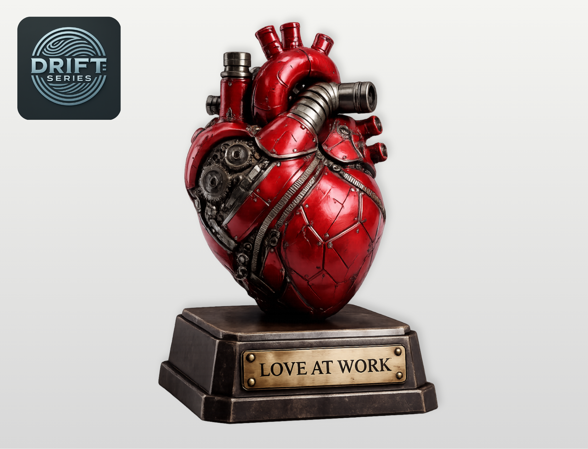 Love at Work - Mechanical Anatomical Heart Sculpture