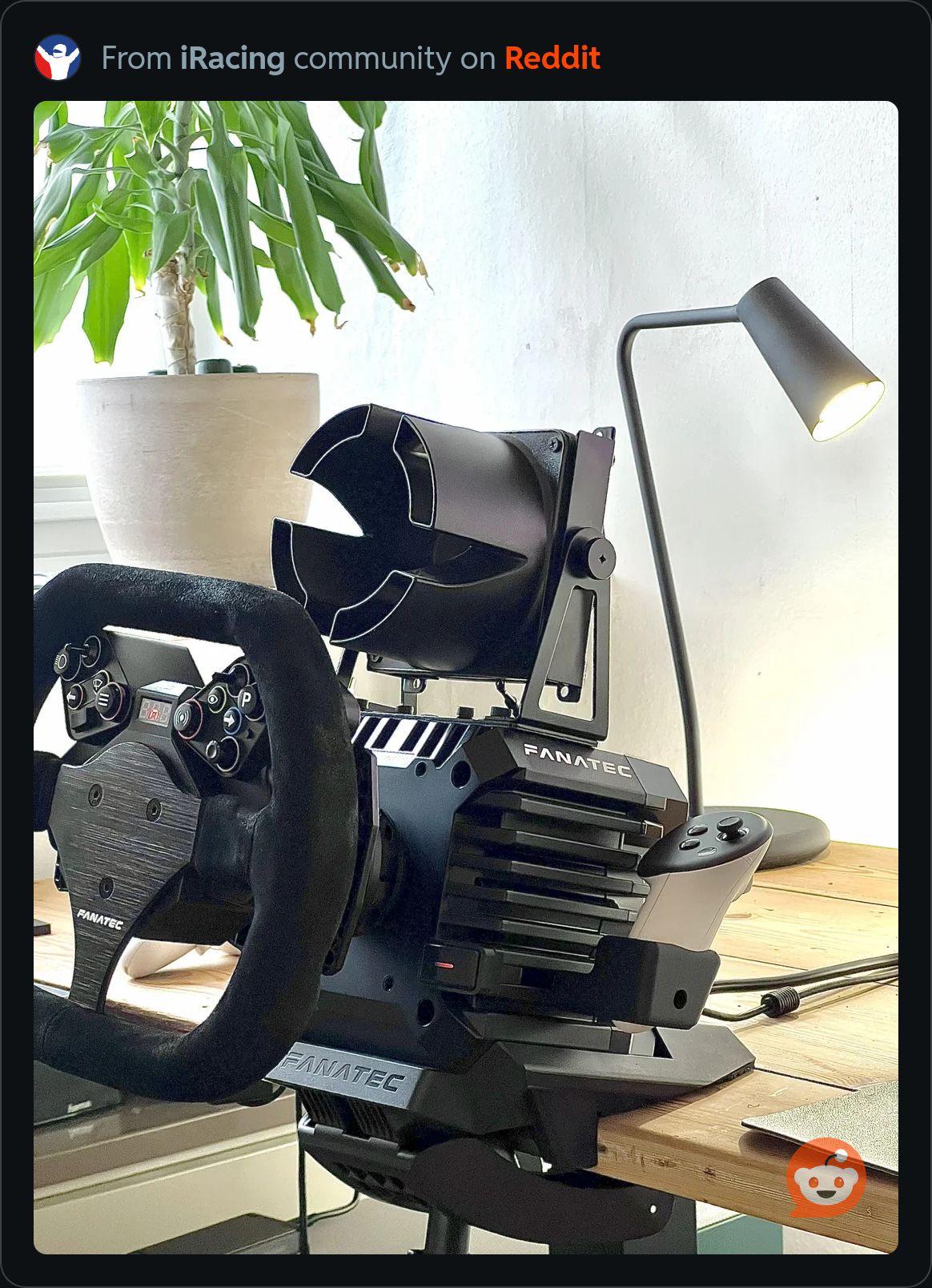 Fanatec CSL DD Top Mount for Noctua NV-FS1 (WindSim Mono Fan Setup)