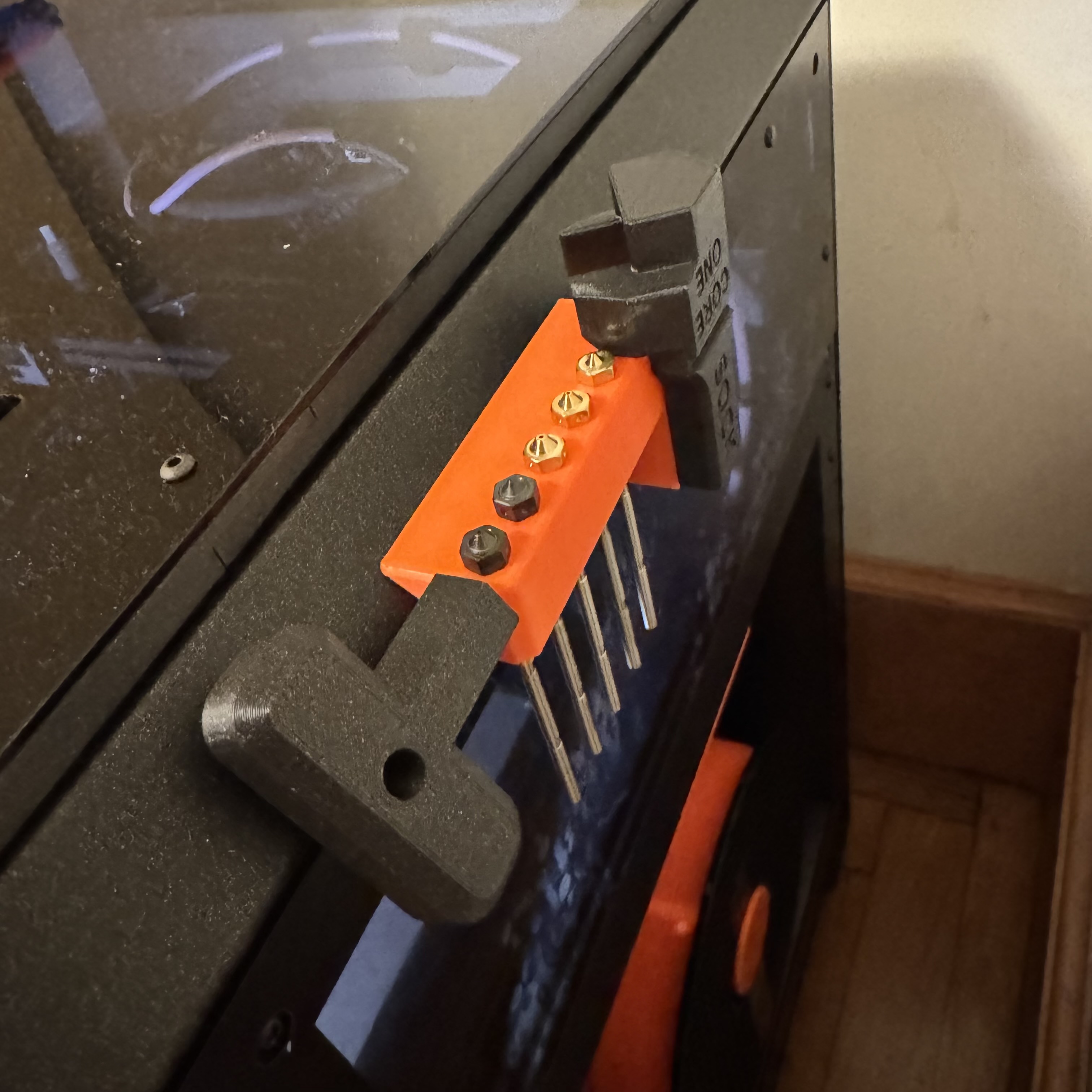 Core One Nozzle holder with additions