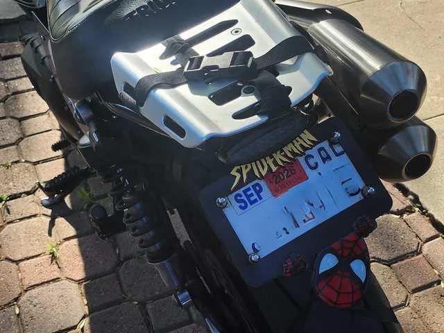 Spiderman Motorcycle License plate holder