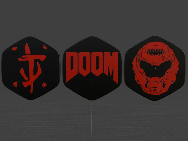 Doom Atmos II Full AIO Liquid Cooling Pump Badge Collection
