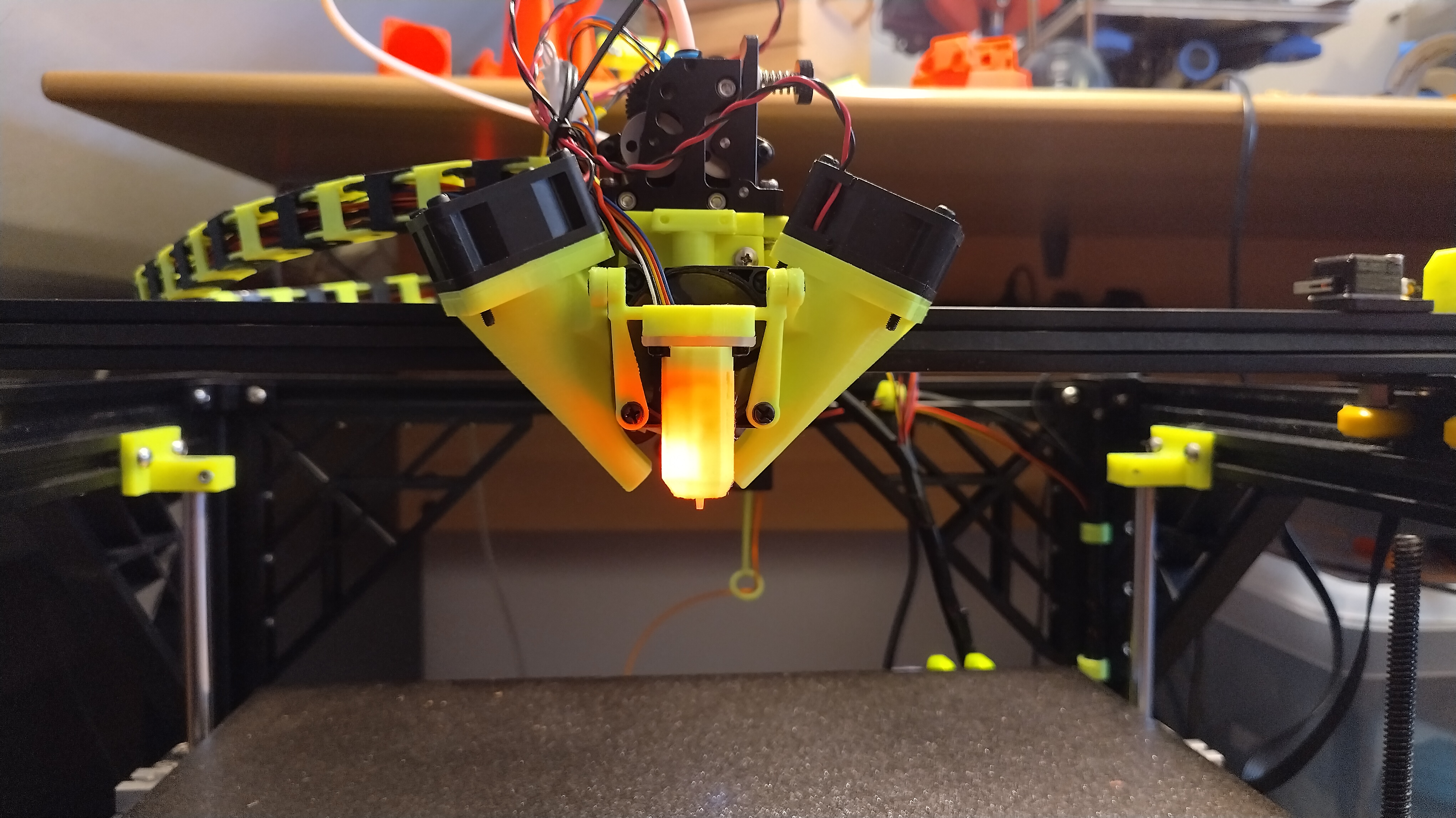 Dual 40mm Axial fanduct for UE3V2 Toolhead