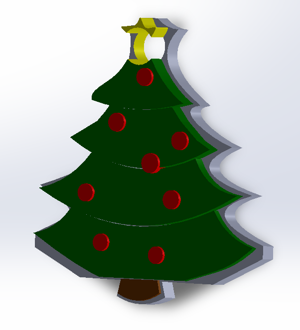 Christmas Tree Keyring