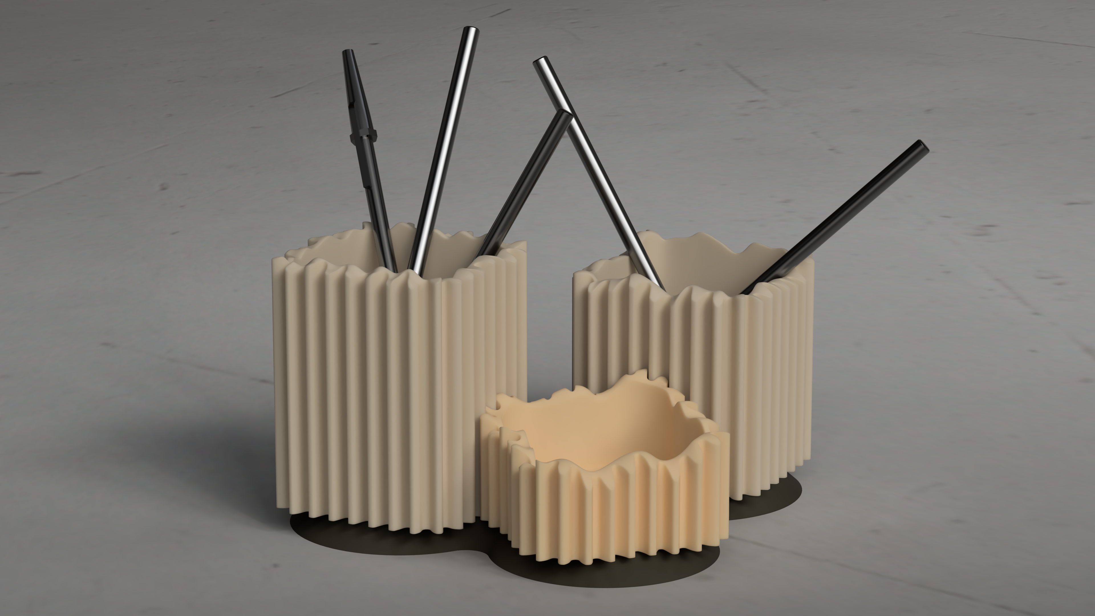 Penholder "Non-circular gear"/ Desk Organizer