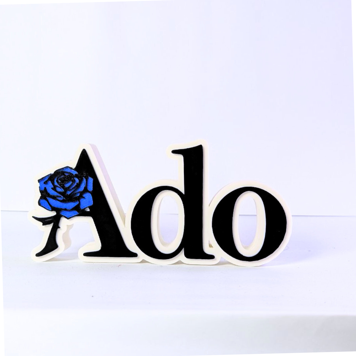 Ado Logo (Singer) – Single-Color 3D Print Version
