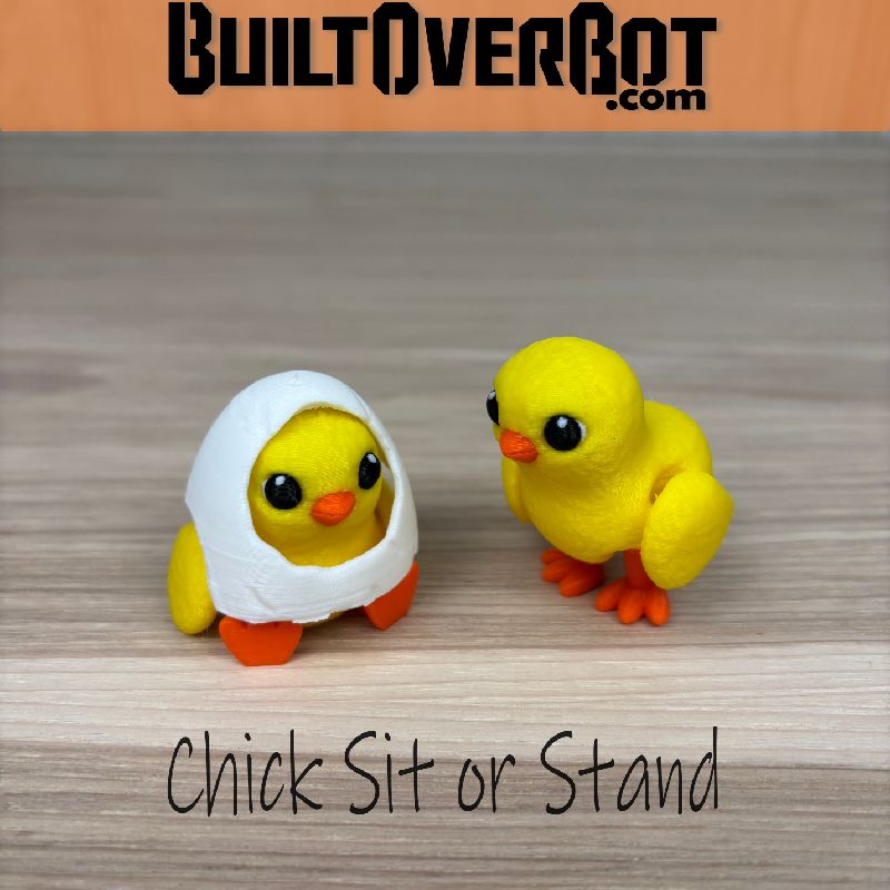 Baby Chick Sit or Stand by Built_Over_Bot | Download STL model ...