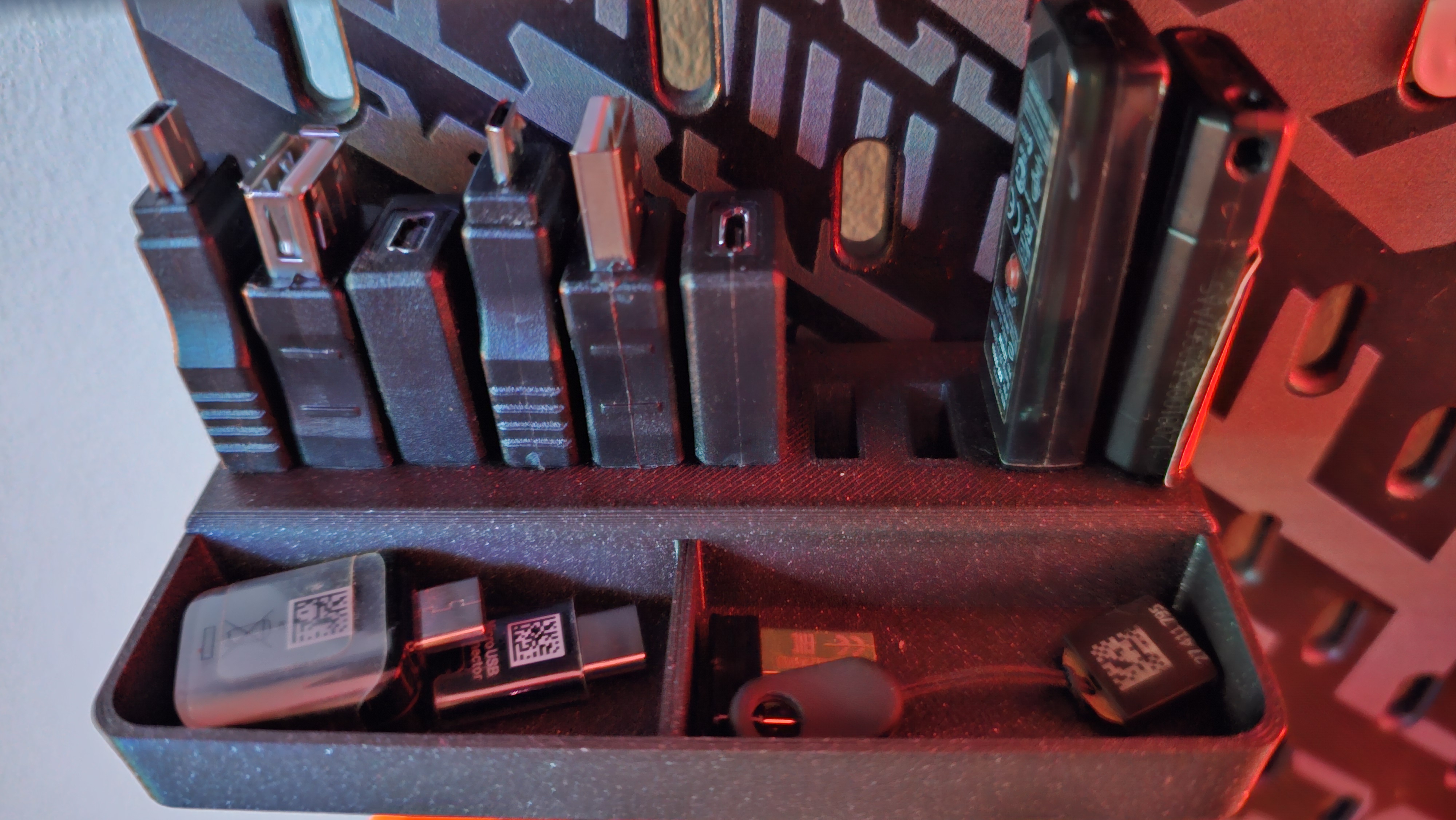 IKEA Skadis USB Holder with divided tray