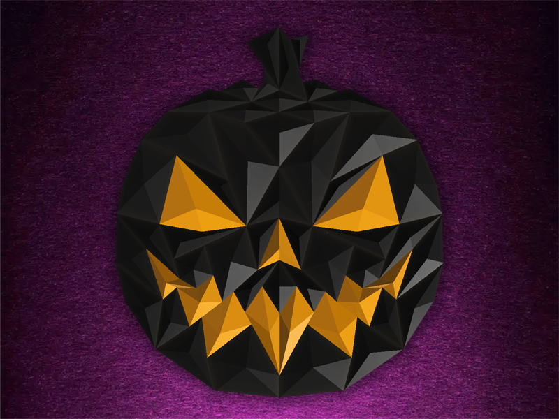 Creepy Halloween Pumpkin Wall Art