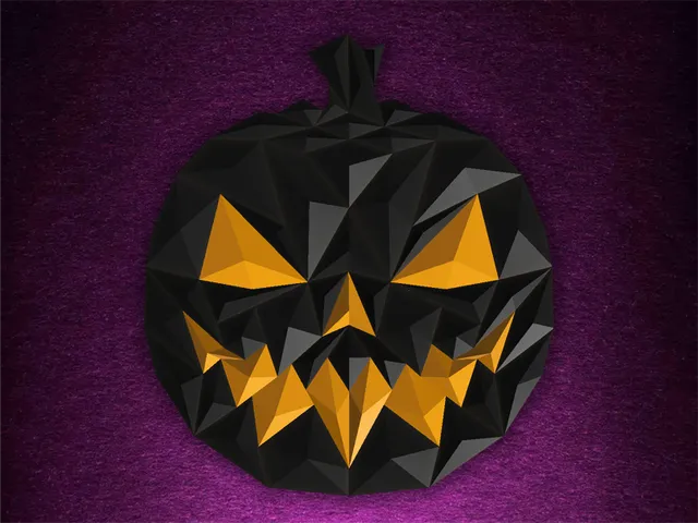 Creepy Halloween Pumpkin Wall Art