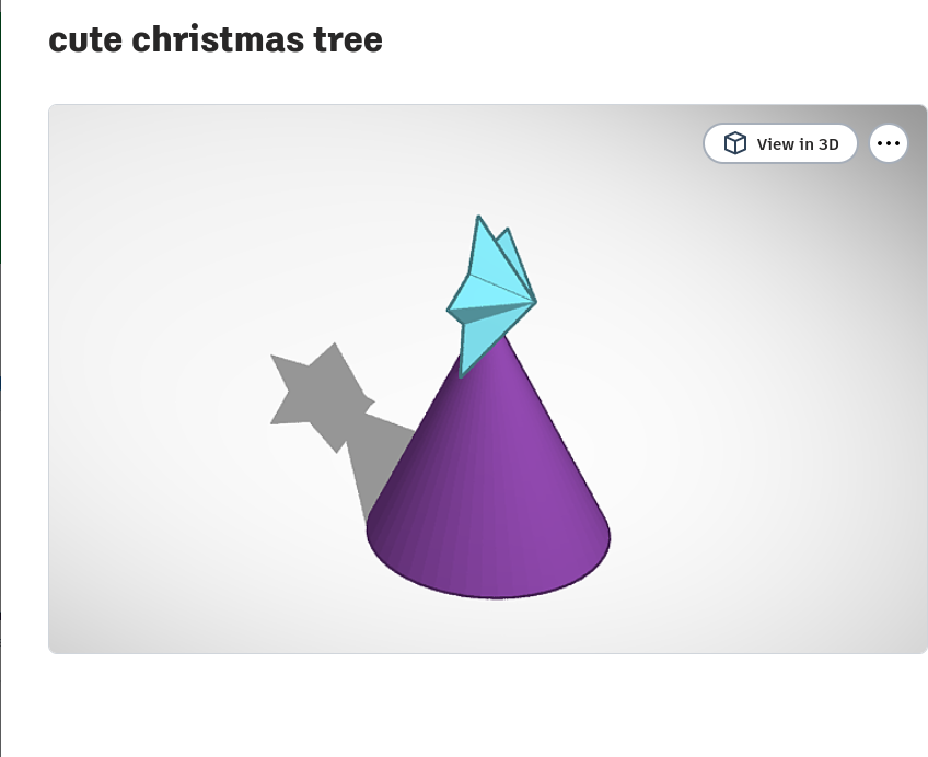 Cute Christmas tree