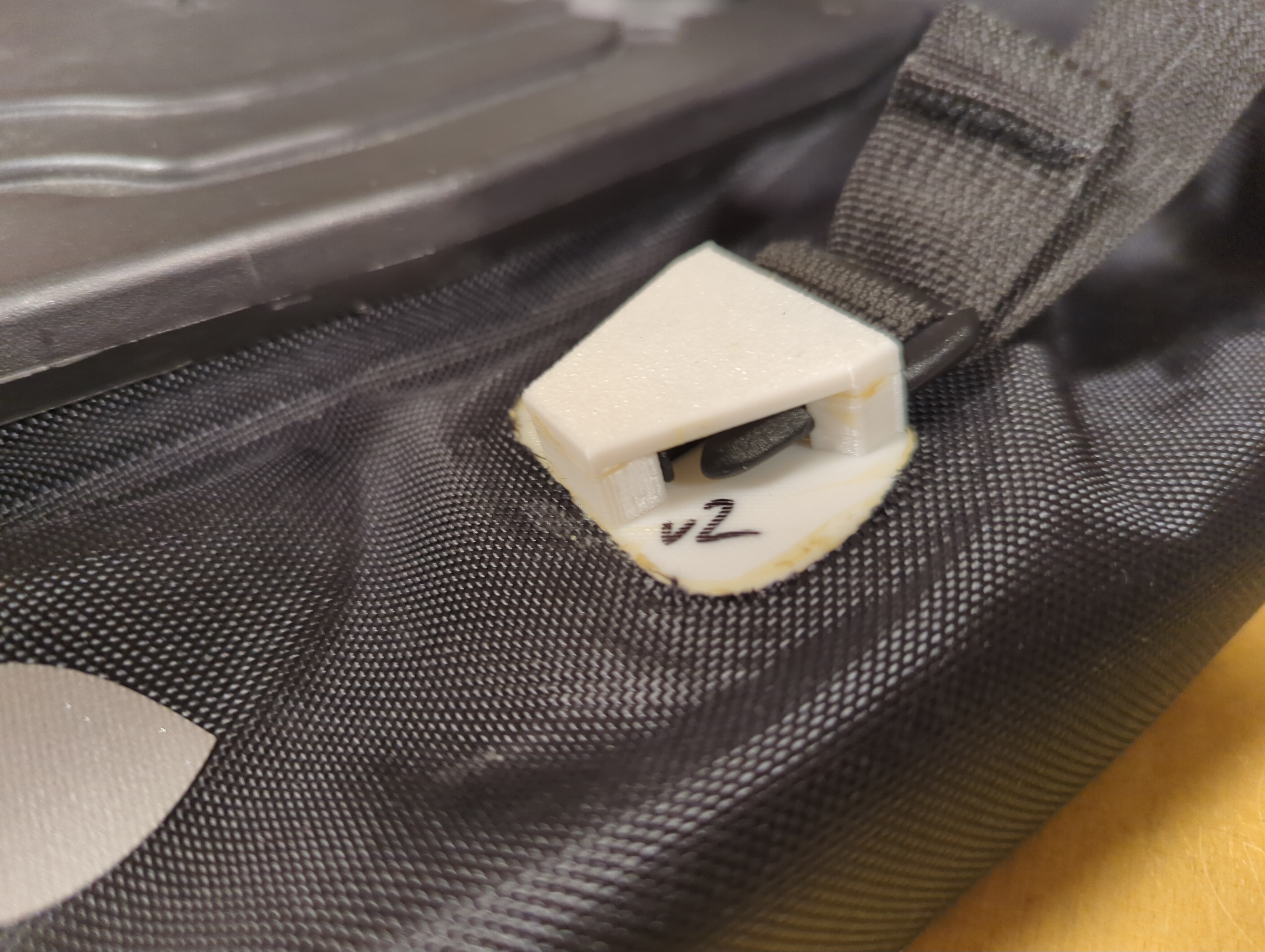 Replacement buckle insertion end for Vaude Deluxe Aqua pannier