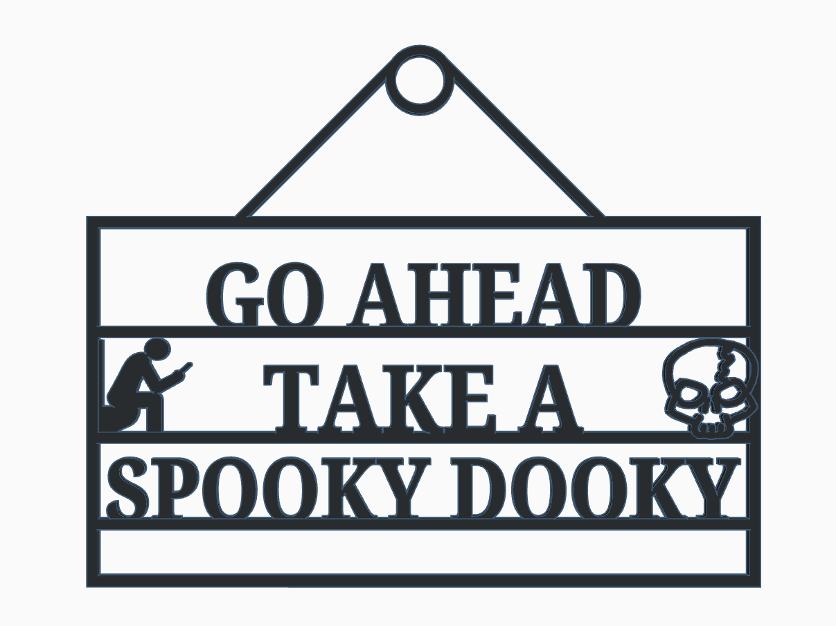 Spooky Dooky sign