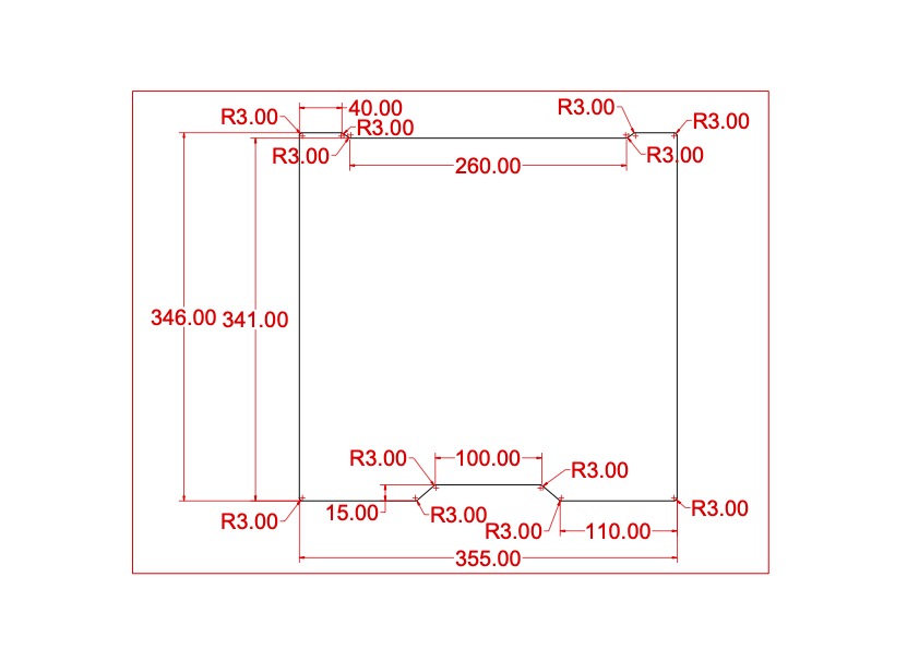 H2D Build Plate DXF File