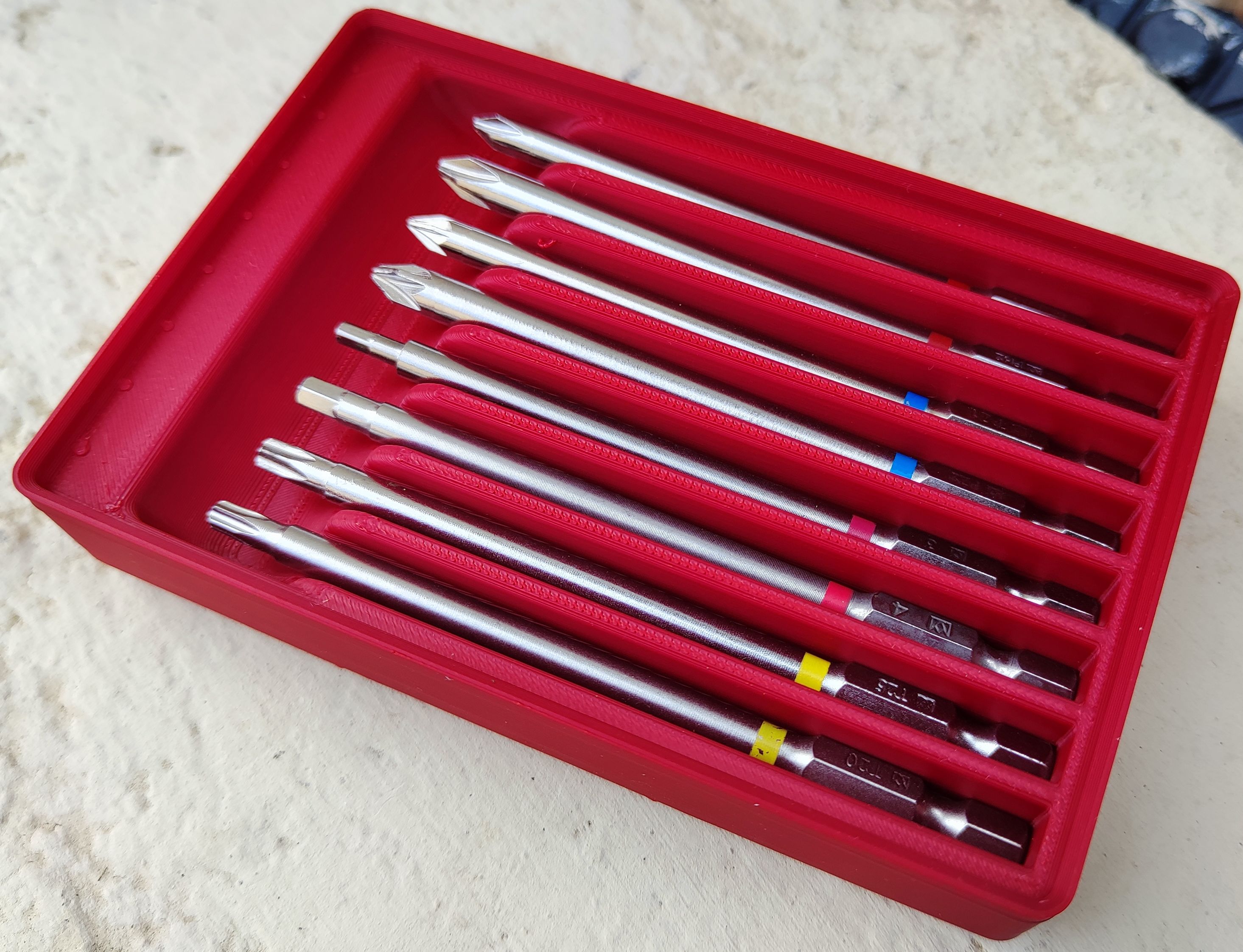 Gridfinity Bit Holder 8x 100mm(4'')