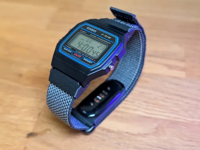 Casio F-91W Fitbit Air Adapter