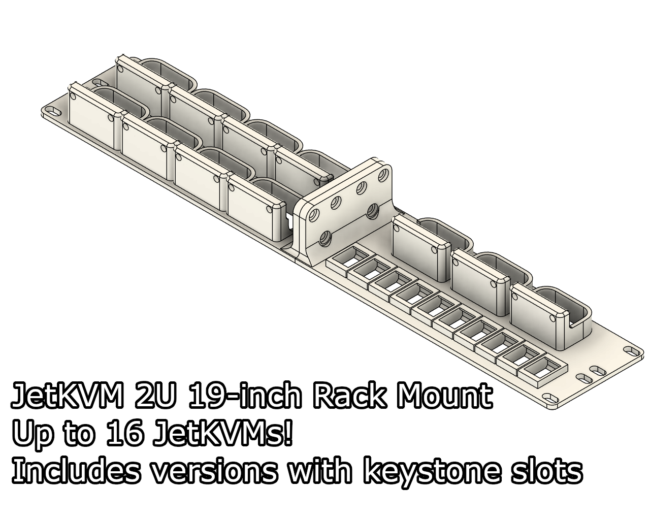 JetKVM 2U 19-inch rack mount