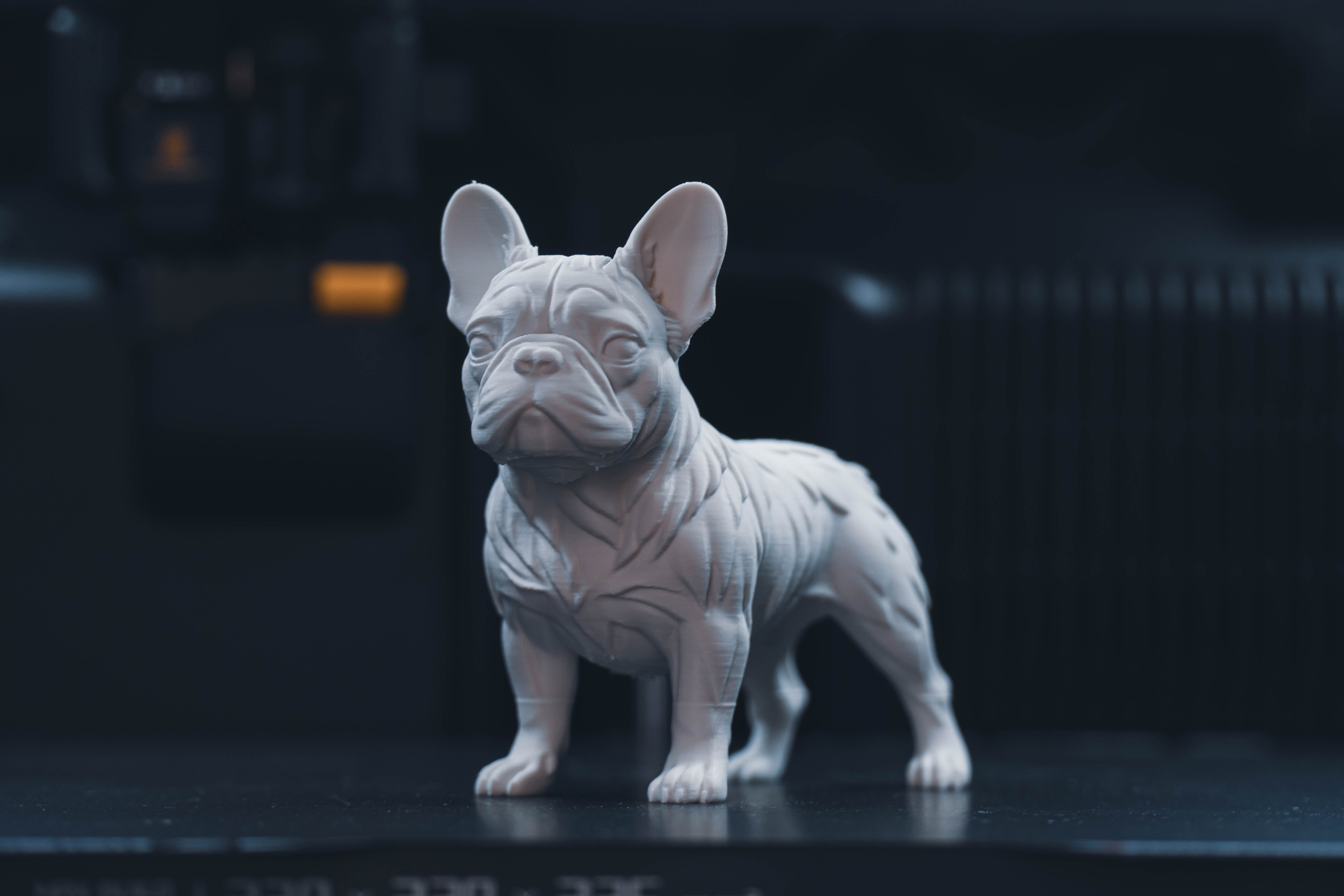 Miniatura 4 do modelo 3D French Bulldog Statue + Multicolor
