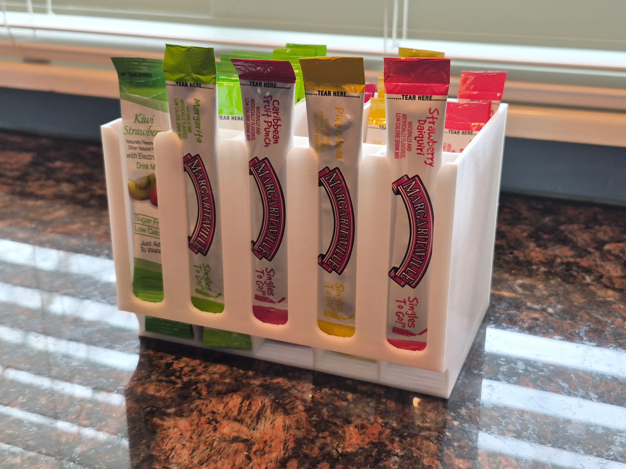 Drink Mix Packet Holder - 5 Narrow Slots