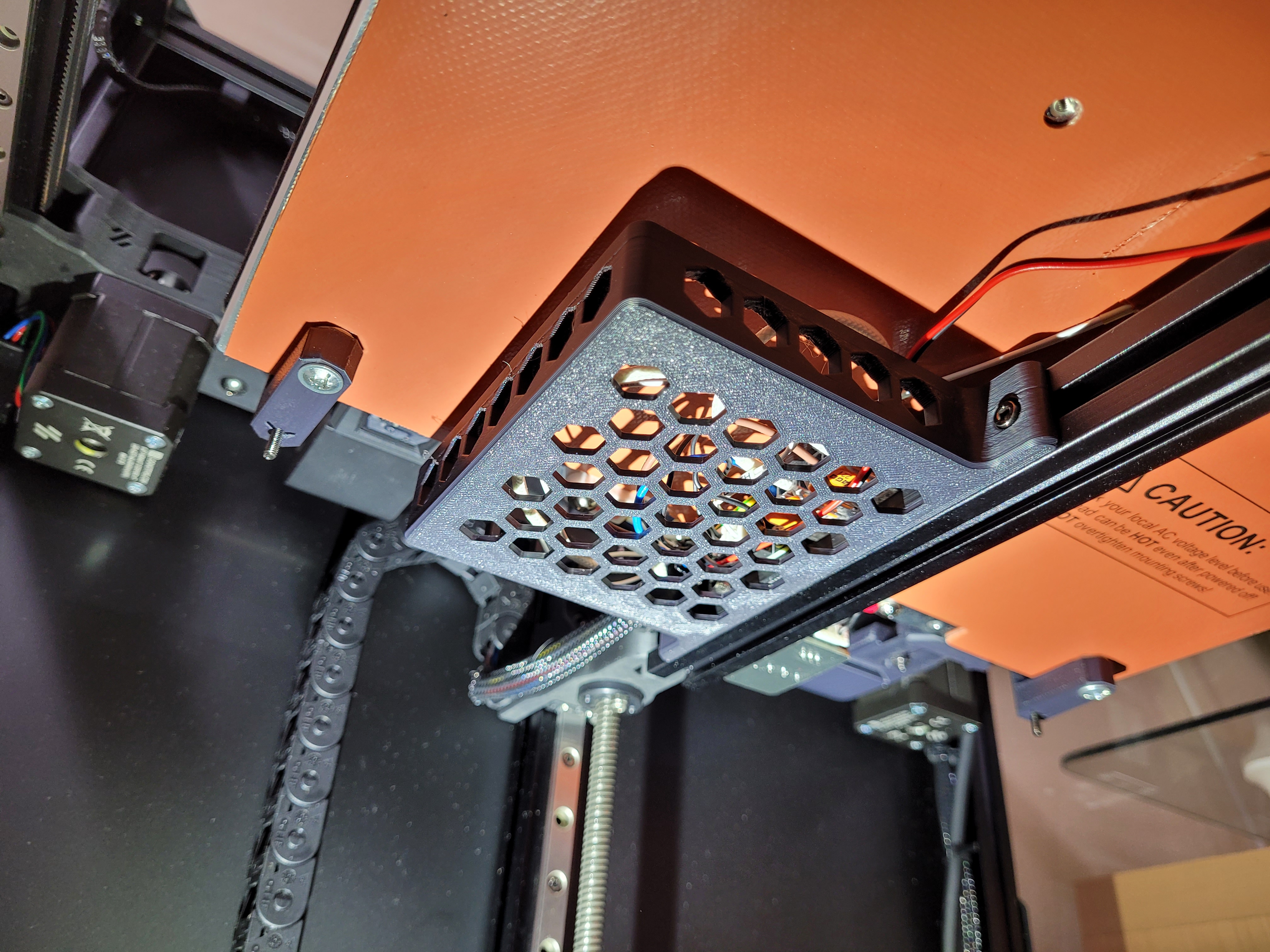 Voron Trident bed cable cover